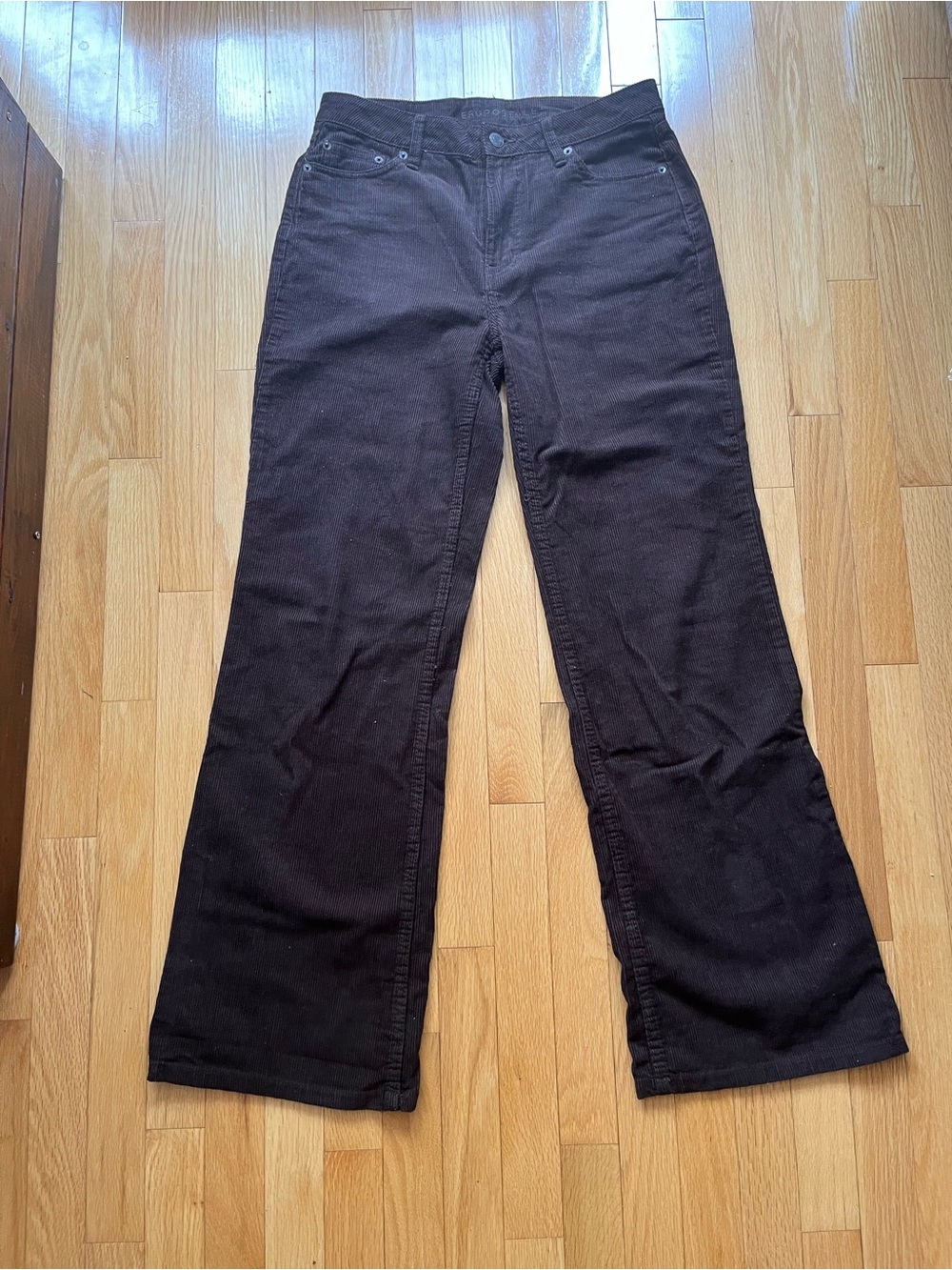 Women’s Dark Brown Wide-Leg Jeans